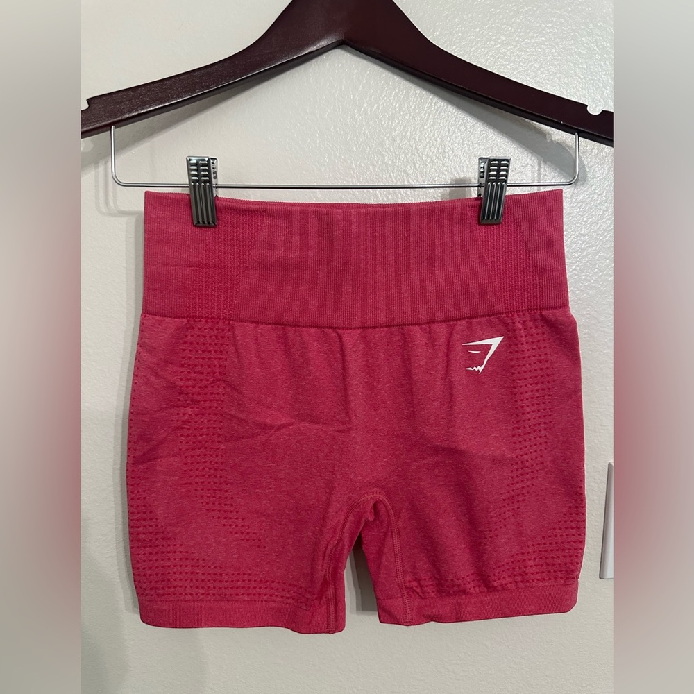 Gymshark Vital Seamless 2.0 Gym Fitness Shorts - Bright Fuchsia Marl Pink
